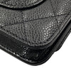 CHANEL 香奈兒 A33814 Chanel WOC 19 荔枝牛皮 斜背包 黑色 銀釦