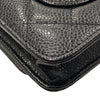 CHANEL 香奈兒 A33814 Chanel WOC 19 荔枝牛皮 斜背包 黑色 銀釦