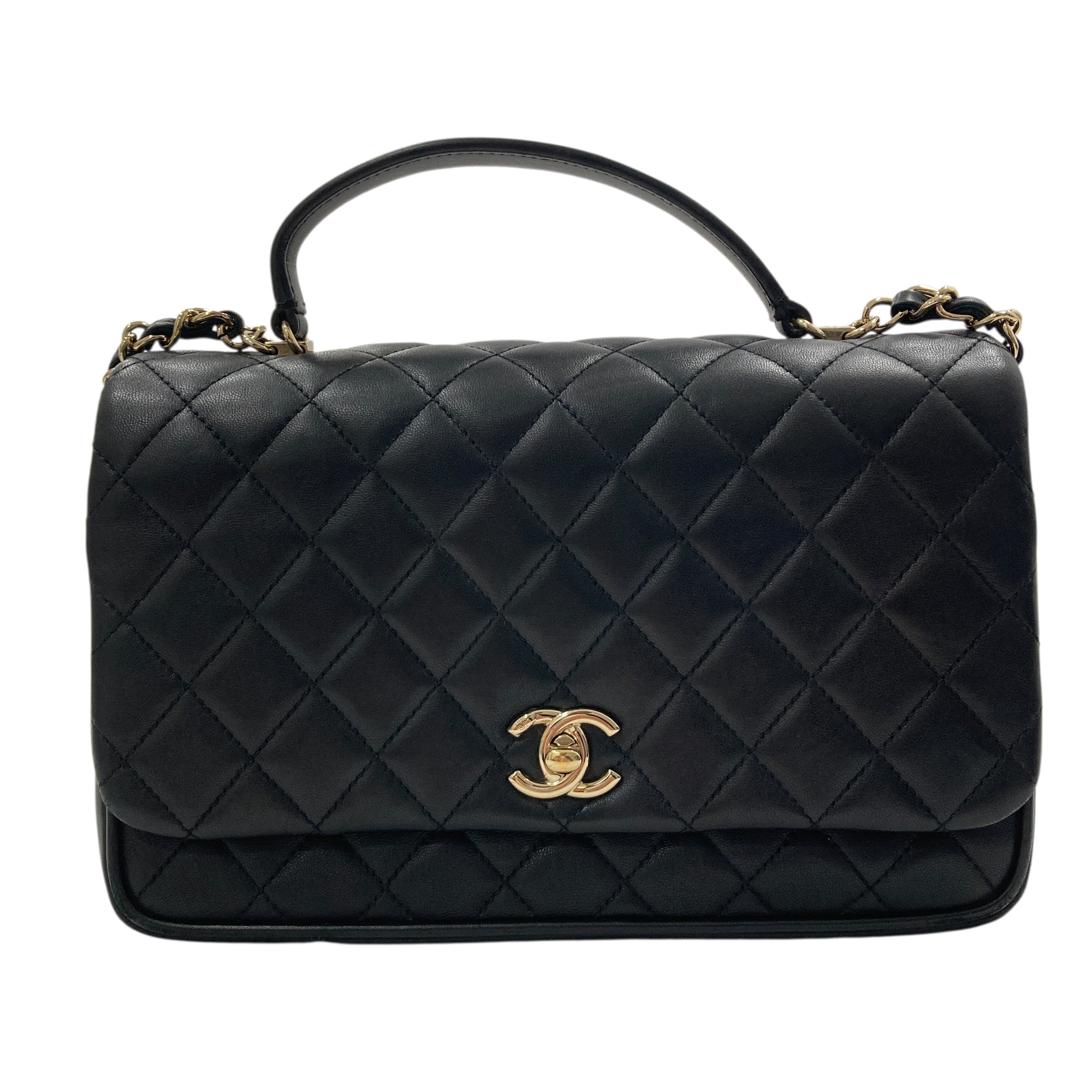 CHANEL 香奈兒 SS18 Citizen Chic 2WAY 羊皮 肩背包 黑色