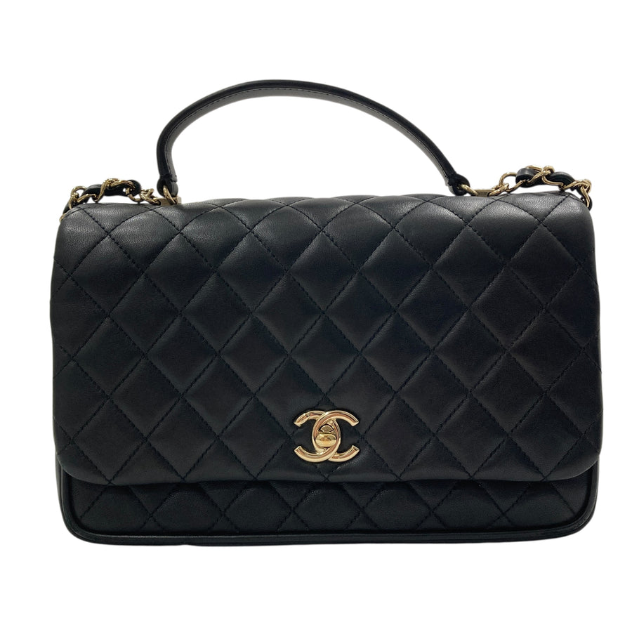 CHANEL 香奈兒 SS18 Citizen Chic 2WAY 羊皮 肩背包 黑色
