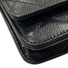 CHANEL 香奈兒 A33814 Chanel WOC 19 荔枝牛皮 斜背包 黑色 銀釦