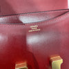 HERMES 愛馬仕 CONSTANCE 19 康康包 BOX皮 酒紅色 金釦