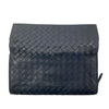 BOTTEGA VENETA 寶緹嘉 INTRECCIATO 細皮革編織 皮革 長夾 深藍色