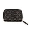 CHANEL 香奈兒 荔枝牛皮 零錢包 黑色
