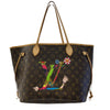 LOUIS VUITTON 路易威登 M95560 Neverfull MM 村上隆 聯名 PVC帆布 托特包 棕色老花