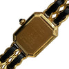 CHANEL 香奈兒 H0001 Premiere L 方糖 石英錶 黑金