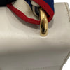 GUCCI 古馳 421332 Small Sylvie Shoulder Bag 小牛皮 肩背包 白色