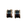 BVLGARI 寶格麗 B-ZERO EARRINGS 玫瑰金/黑陶瓷
