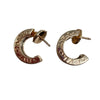BVLGARI 寶格麗 B-ZERO EARRINGS 玫瑰金/黑陶瓷