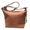 LOEWE CUBI 背帶LOGO側背包 棕色