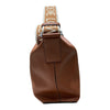 LOEWE CUBI 背帶LOGO側背包 棕色