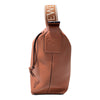 LOEWE CUBI 背帶LOGO側背包 棕色