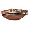 LOEWE CUBI 背帶LOGO側背包 棕色
