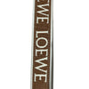 LOEWE CUBI 背帶LOGO側背包 棕色