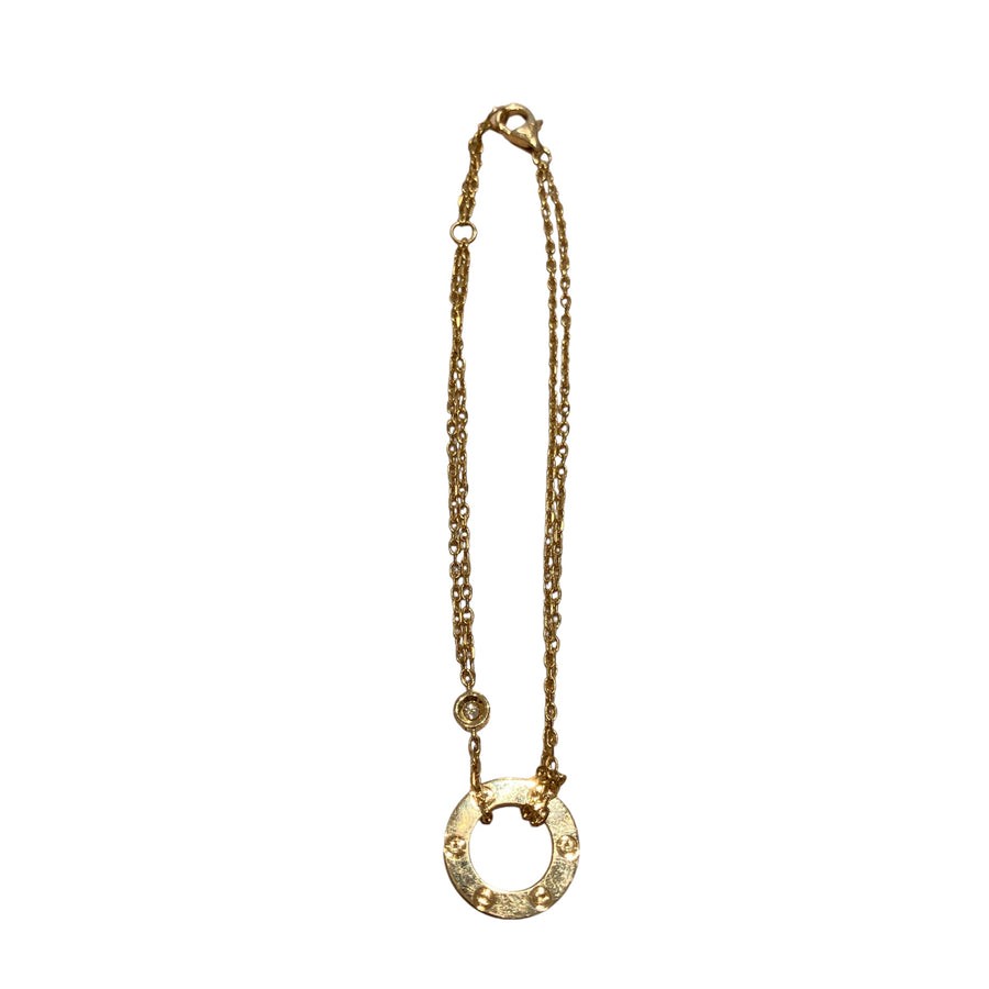 CARTIER 卡地亞 B6038300 LOVE BRACELET 18K 手環 YG 鑽石