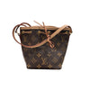 LOUIS VUITTON 路易威登 NANO NOÉ MINI 迷你老花束口水桶包 咖啡色 金釦