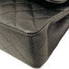 CHANEL 香奈兒 A01113 CLASSIC FLAP BAG 翻蓋肩背包  荔枝牛皮 黑色 金釦