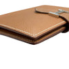 HERMÈS 愛馬仕 BEARN COMPACT WALLET 雙折短夾 EPSOM牛皮 金棕色 銀釦