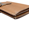 HERMÈS 愛馬仕 BEARN COMPACT WALLET 雙折短夾 EPSOM牛皮 金棕色 銀釦