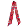 HERMÈS 愛馬仕 CHRISTIANE VAUZELLES LES LEOPARDS TWILLY 絲巾 斜紋真絲 紅色