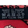 HERMÈS 愛馬仕 CHRISTIANE VAUZELLES LES LEOPARDS TWILLY 絲巾 斜紋真絲 紅色