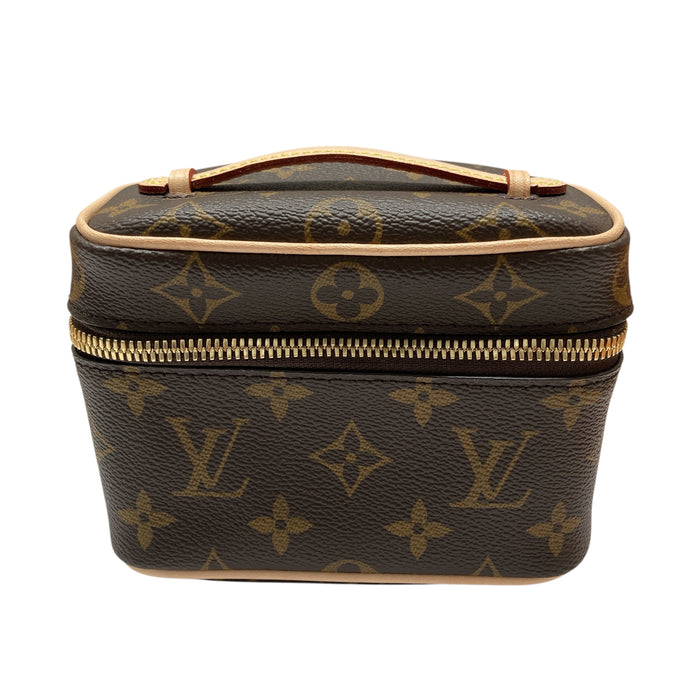 LOUIS VUITTON NICE NANO 化妝包 M44936 老花