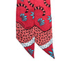 HERMÈS 愛馬仕 CHRISTIANE VAUZELLES LES LEOPARDS TWILLY 絲巾 斜紋真絲 紅色