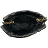 CHANEL 香奈兒 22MINI BAG 流浪包 荔枝牛皮 黑色 金釦