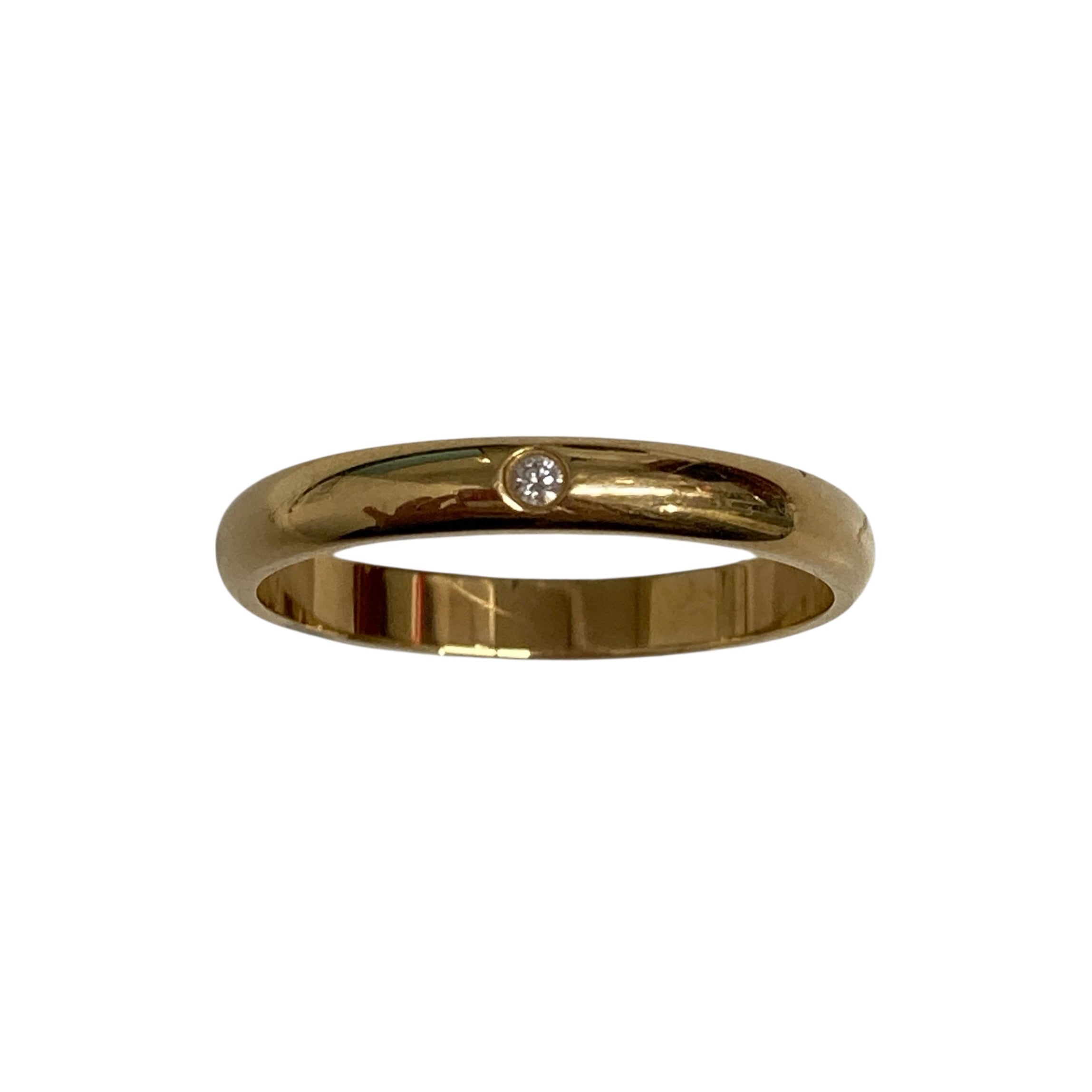 CARTIER 卡地亞 單鑽戒指  B4057651 黃金 #51