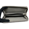 BVLGARI 寶格麗 293299S  MAN YEN LONG WALLET 長夾 鴕鳥皮 米色 銀釦