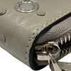 BVLGARI 寶格麗 293299S  MAN YEN LONG WALLET 長夾 鴕鳥皮 米色 銀釦