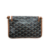 GOYARD 高雅德 GOYARDINE PLUMET 口袋錢包斜背包 牛皮 棕色 銀釦