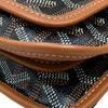 GOYARD 高雅德 GOYARDINE PLUMET 口袋錢包斜背包 牛皮 棕色 銀釦