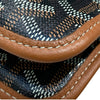 GOYARD 高雅德 GOYARDINE PLUMET 口袋錢包斜背包 牛皮 棕色 銀釦