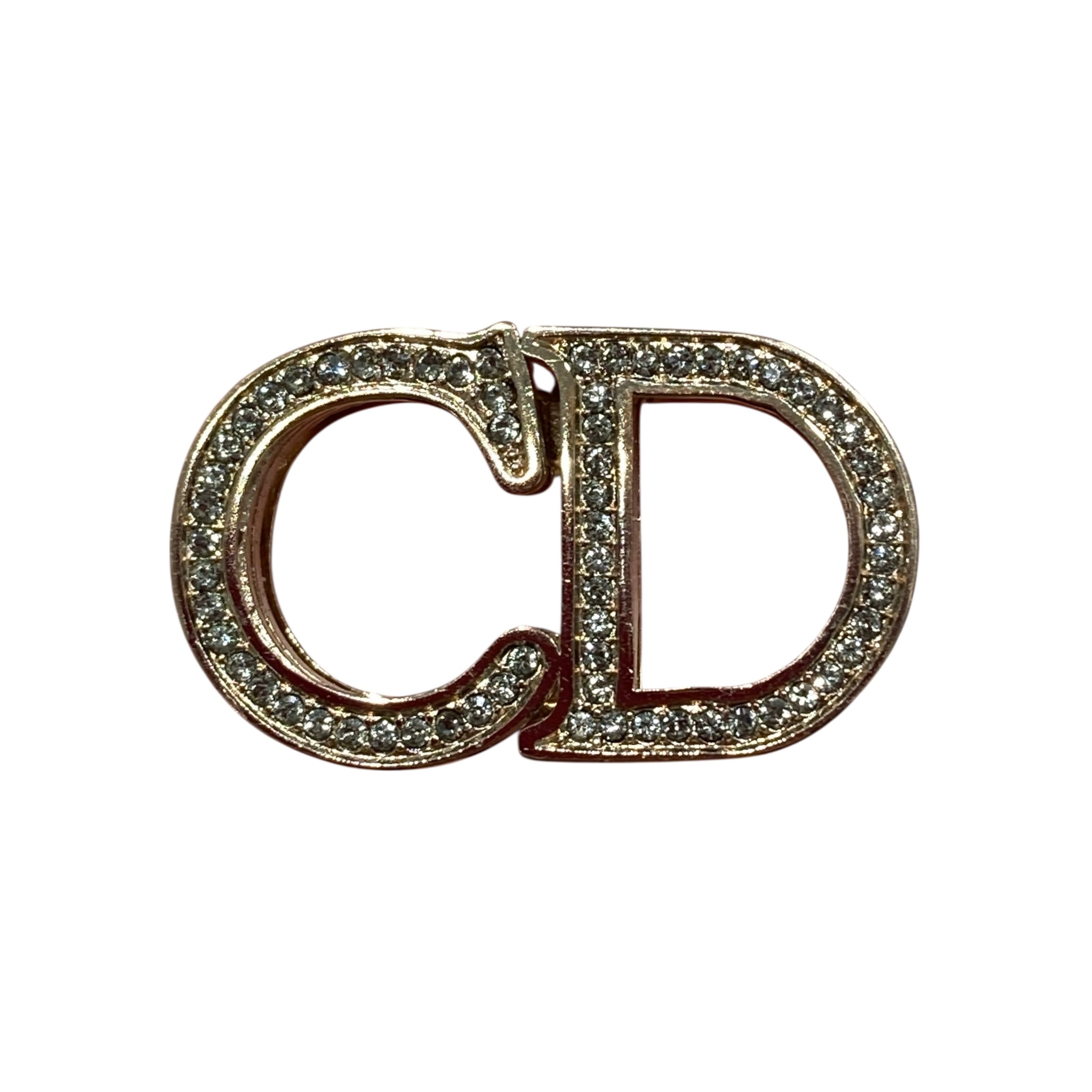DIOR 迪奧 背帶掛飾 玫瑰金 水鑽
