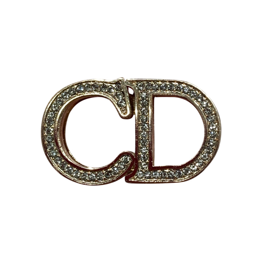 DIOR 迪奧 背帶掛飾 玫瑰金 水鑽