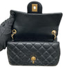 CHANEL 香奈兒 ROMANCE MINI FLAP BAG 羊皮 黑色