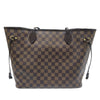 LOUIS VUITTON 路易威登 N41358 NEVERFULL MM 棋盤格托特包 棕色 金釦