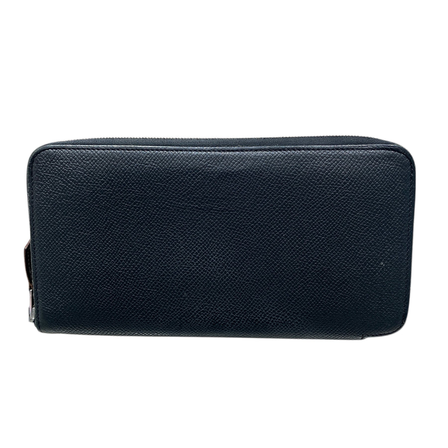 HERMES AZAP LONG SILKIN 長夾 絲巾 黑色