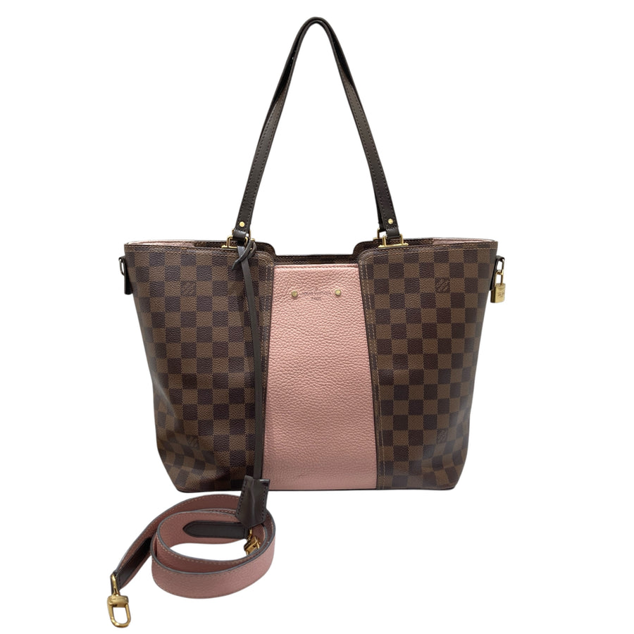 LOUIS VUITTON 路易威登 N44041  DAMIEN JERSE 老花肩背包 帆布 棕色 金釦