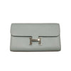 HERMES 愛馬仕 CONSTANCE TO GO 肩背手拿包 EVERCOLOR皮革 冰川藍 銀釦