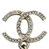 CHANEL 香奈兒 ARRIVAL CRYSTAL PEARL CC EARRINGS 山茶花流蘇水鑽珍珠耳針 合金