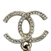 CHANEL 香奈兒 ARRIVAL CRYSTAL PEARL CC EARRINGS 山茶花流蘇水鑽珍珠耳針 合金
