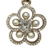 CHANEL 香奈兒 ARRIVAL CRYSTAL PEARL CC EARRINGS 山茶花流蘇水鑽珍珠耳針 合金