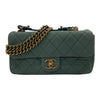 CHANEL 香奈兒 A67622 2013C Crown Flap CC Crown 系列  肩背包 荔枝牛皮 綠色 金釦