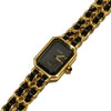 CHANEL 香奈兒 H0001 PREMIERE 方糖 精鋼鍍金 金色 石英錶 SIZE M