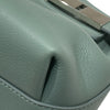 FERRAGAMO 菲拉格慕 21 5974/002 HUG POUCH BAG 斜背包 皮革 藍綠色 銀釦