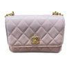 CHANEL 香奈兒 WOC MINI 粉色 皮革 金扣