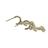 CHANEL 香奈兒 AB7783 CC LOGO BEADED DROP HOOP EARRINGS 雙C圓珠吊墜耳環 合金 米金色