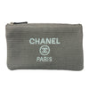 CHANEL 香奈兒 AS3257 DEAUVILLE TOTE 托特海灘包 帆布 灰紫色 銀釦